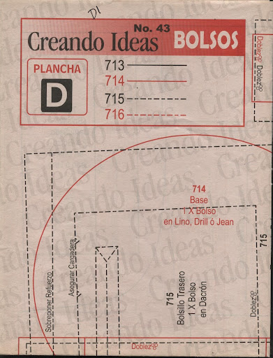 تفصيل شنط بالباتروون من الالف للياء CREANDO IDEAS BOLSOS N§ 43 051